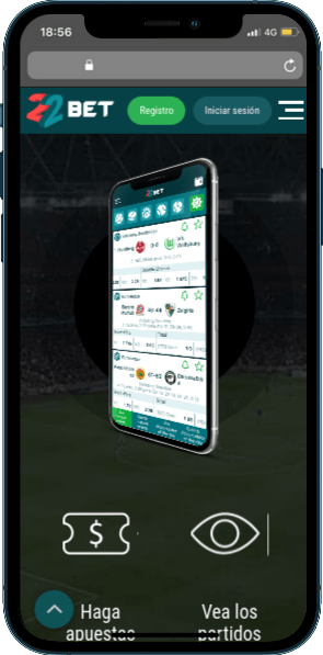 La aplicación móvil de 22bet